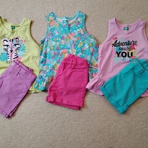 VGUC Girl's Tank Tops Set - Blue, Pink, Purple - Sz 10 and 10-12